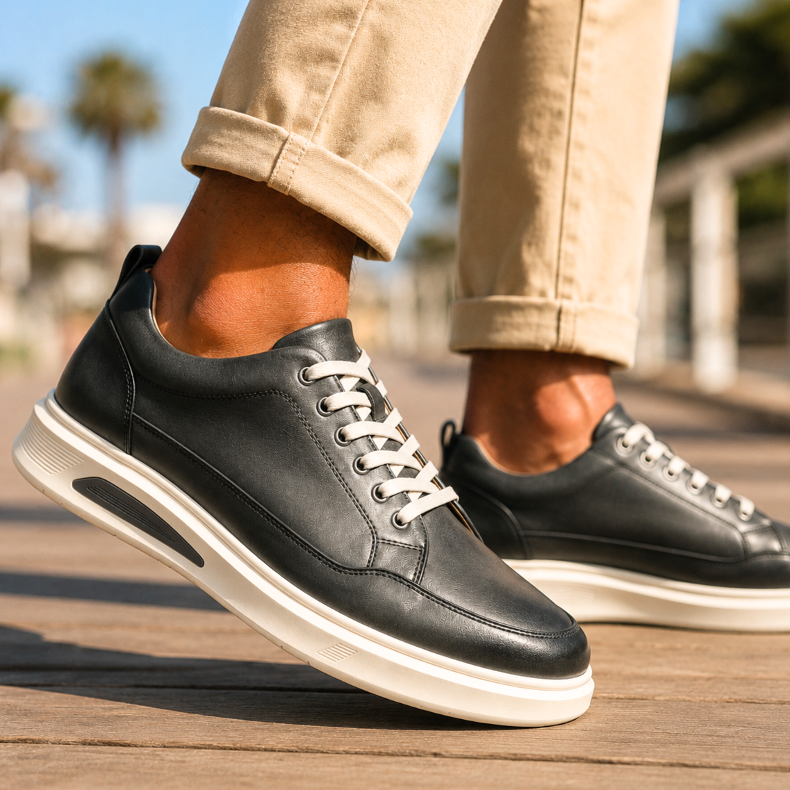 Sawyer Handmade Leather Sneakers - Men's in red
