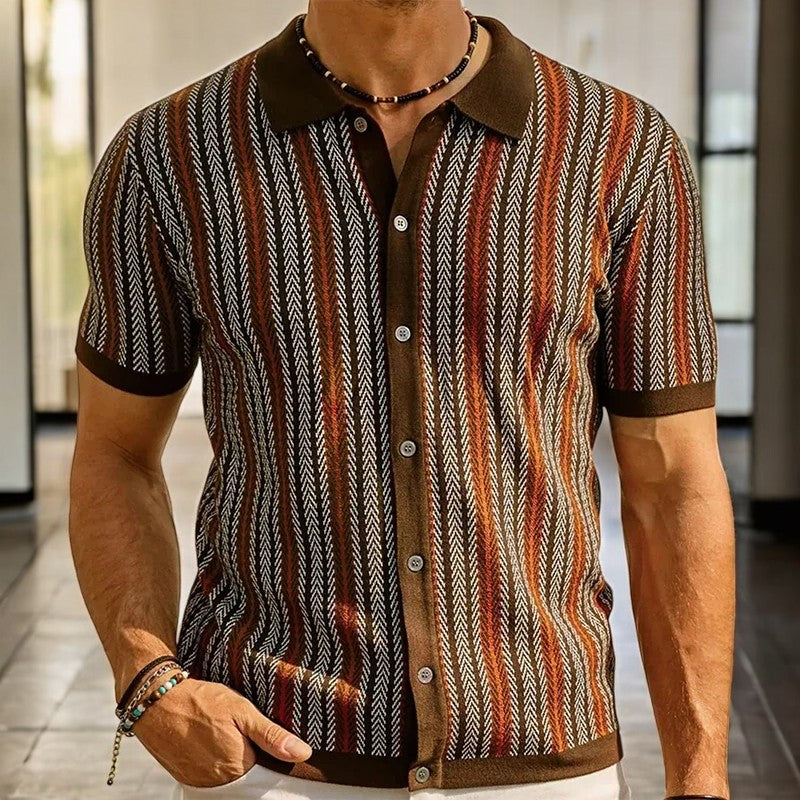 Cotton Reid Shirt - Unisex in brown
