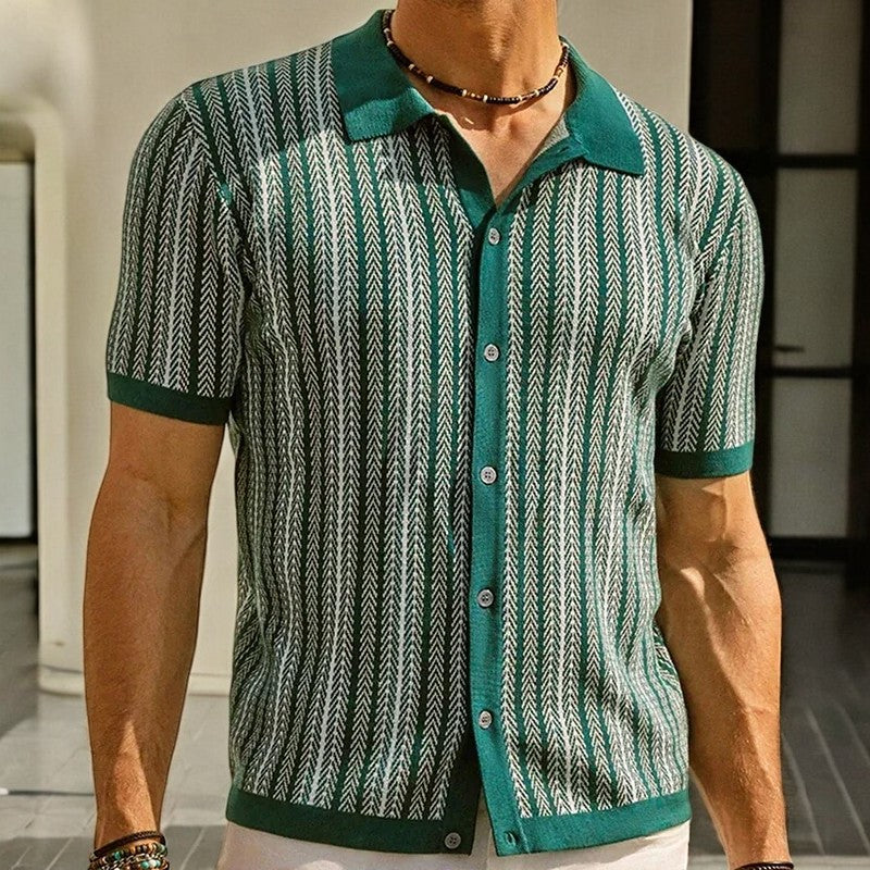 Cotton Reid Shirt - Unisex in navy