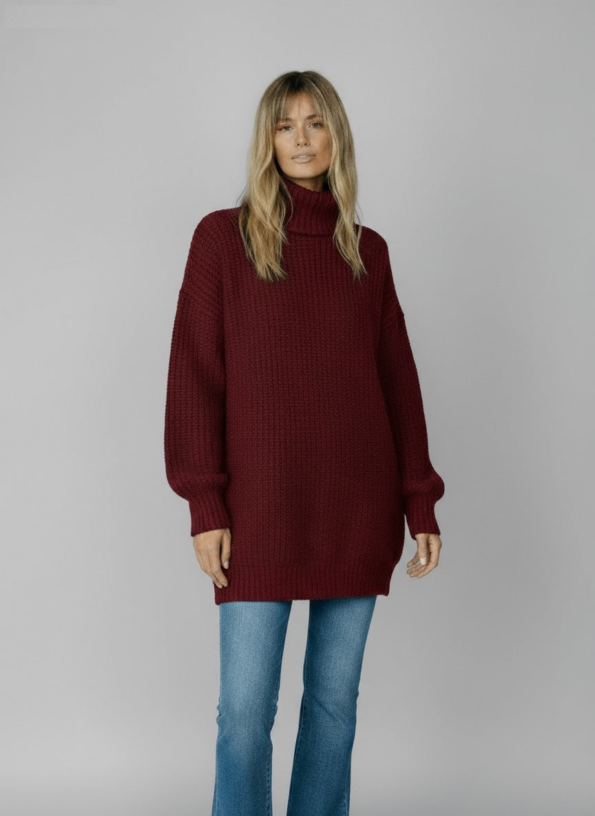 Amara Cashmere Sweater - Unisex in purple