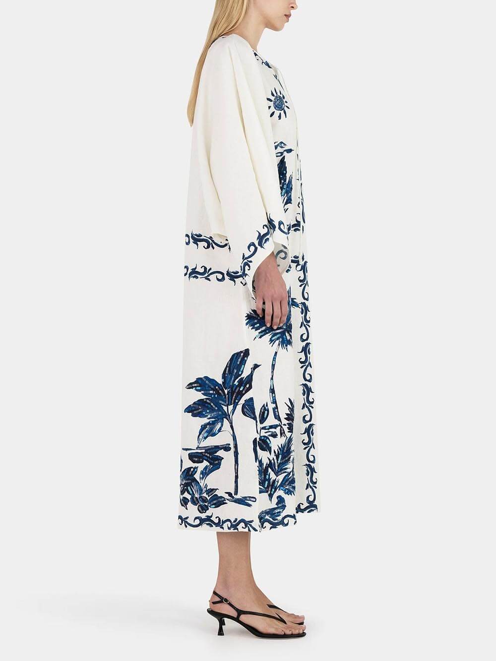 Oversized Midi Dress - Women's in blue