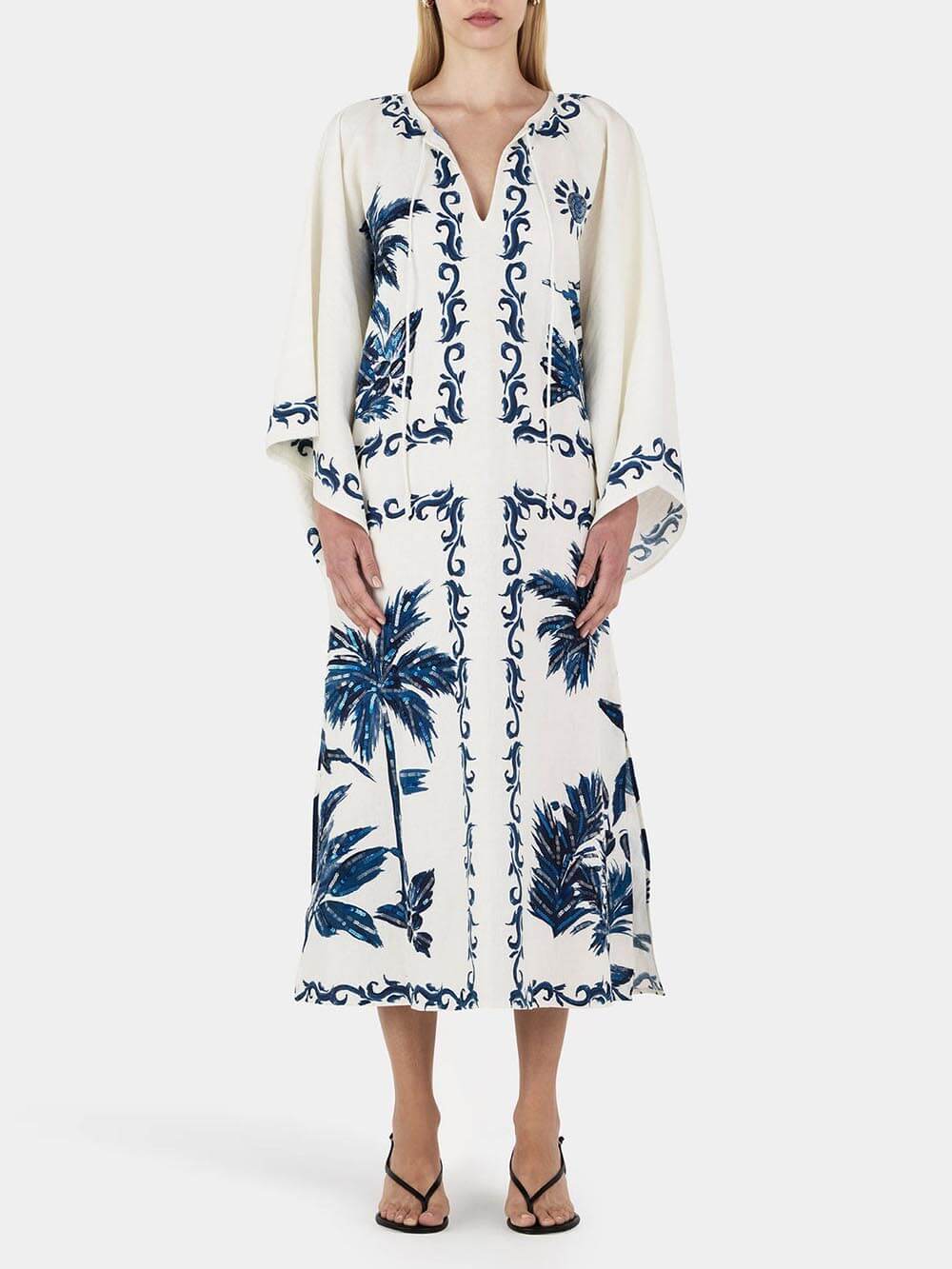 Oversized Midi Dress - Women's in blue