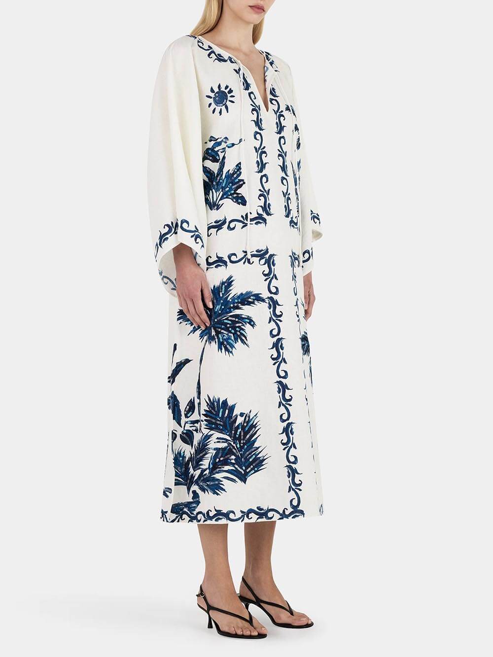 Oversized Midi Dress - Women's in blue