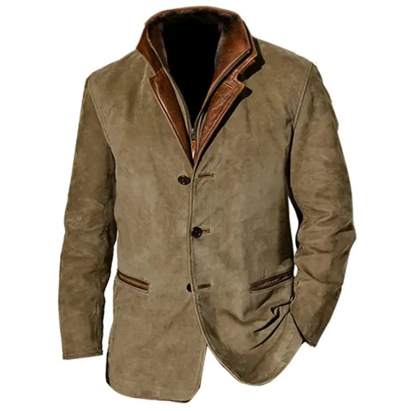 Reid Vintage Jacket - Unisex in dark brown