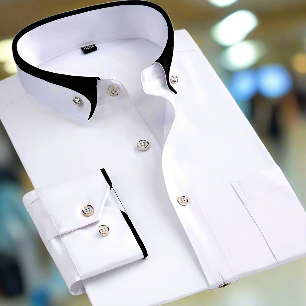 Stratford Cotton Shirt - Unisex in black