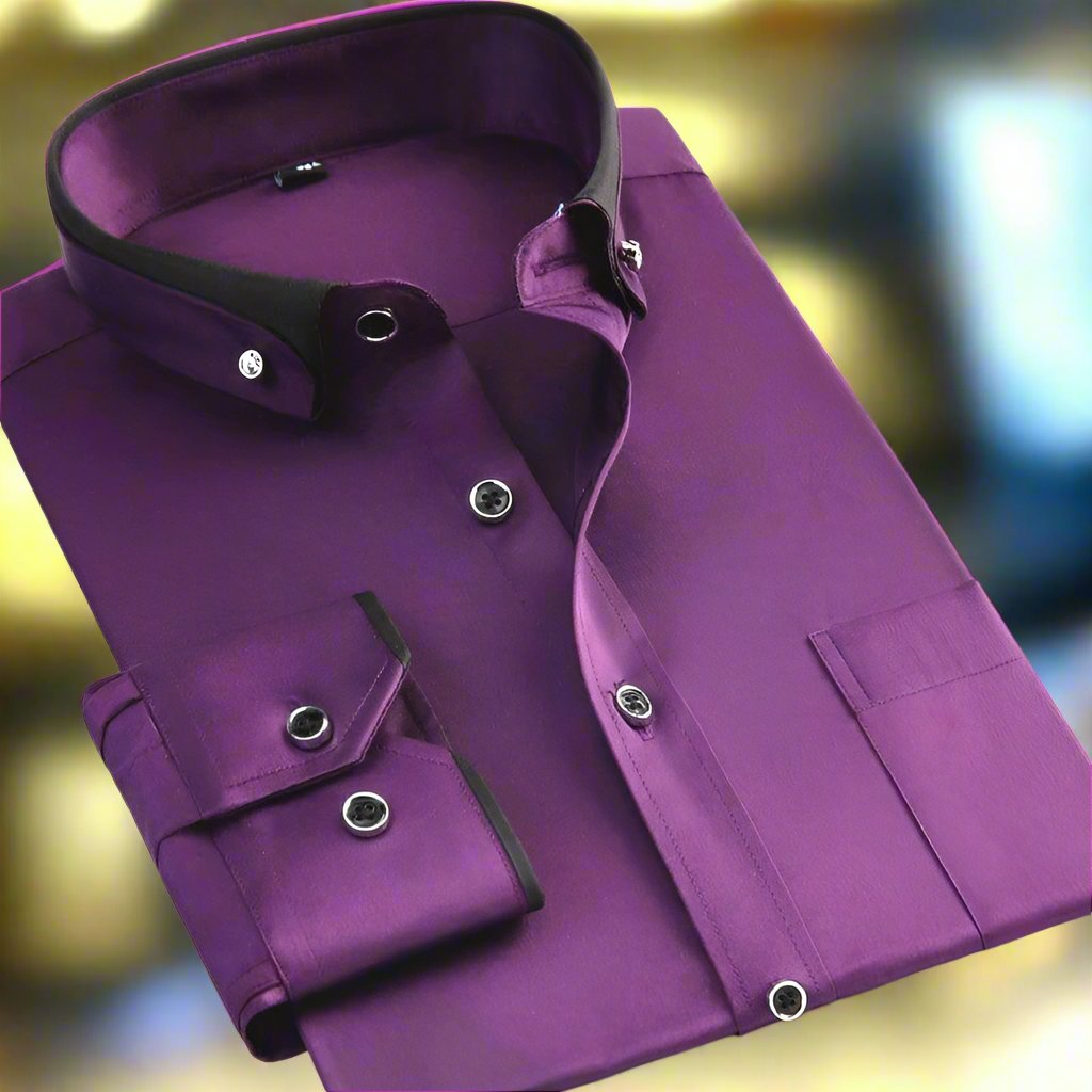 Stratford Cotton Shirt - Unisex in black