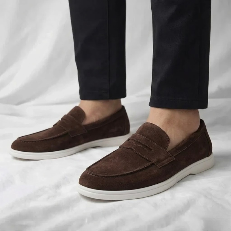 Bancroft Suede Loafers - Men's in green