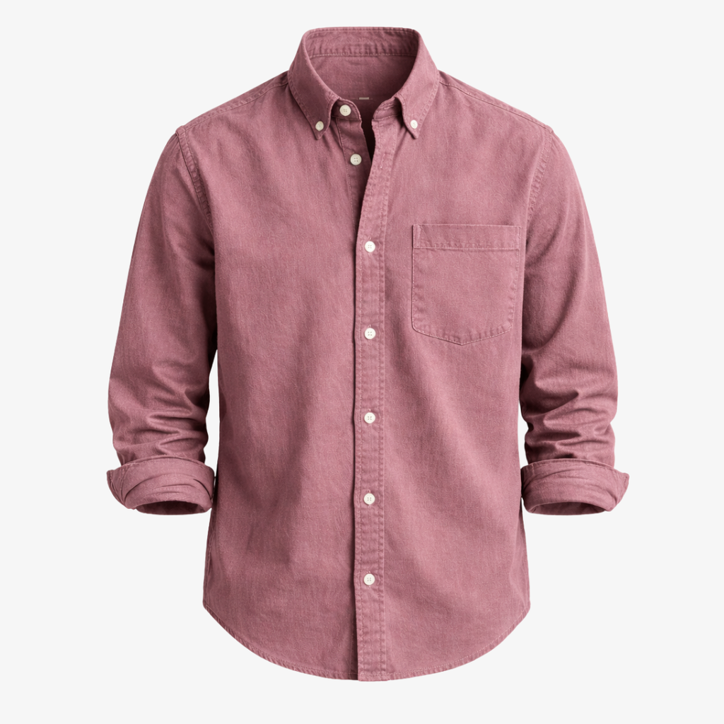 Kensington Chest-Pocket Linen Shirt - Unisex in gray