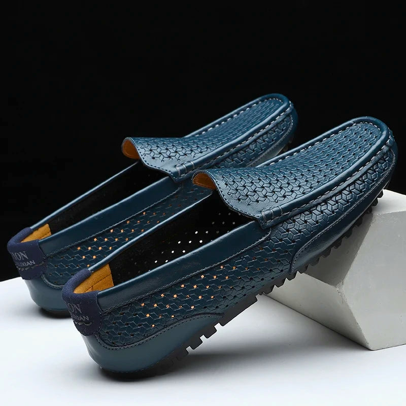 Hutton Leather Loafers - Men's in yellow