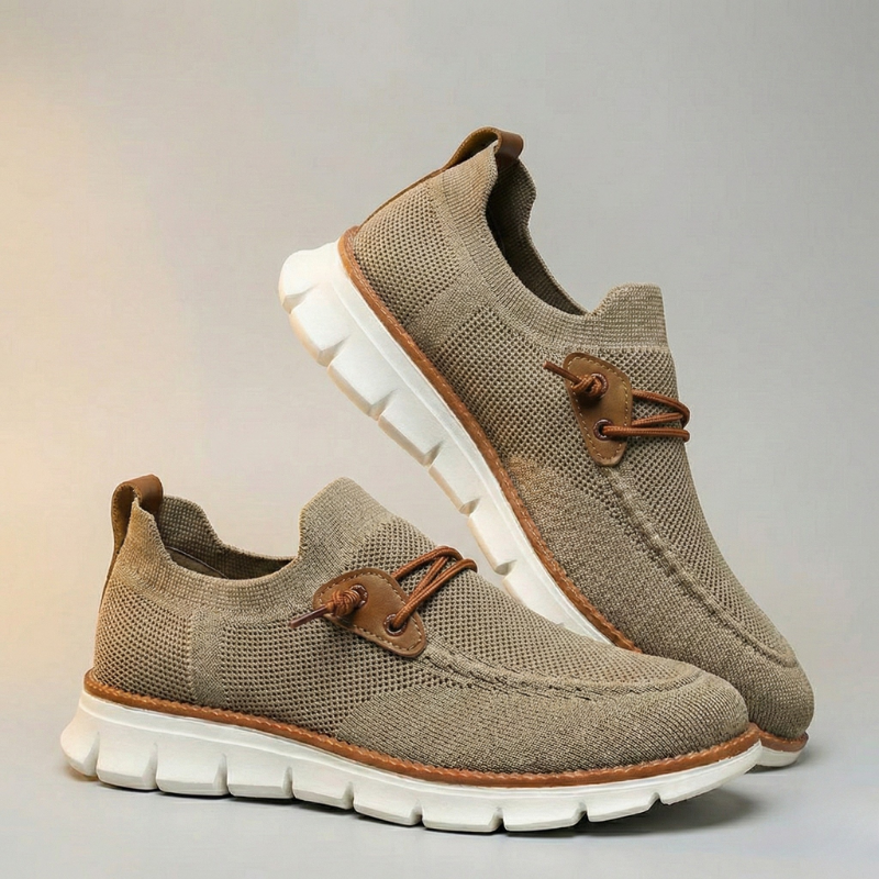 Belmont Air-Knit Sneakers - Men's in khaki