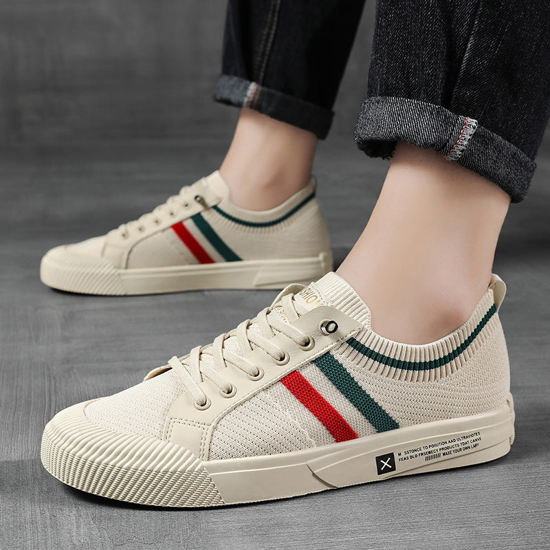 Riviera Knit Sneakers - Men's in beige