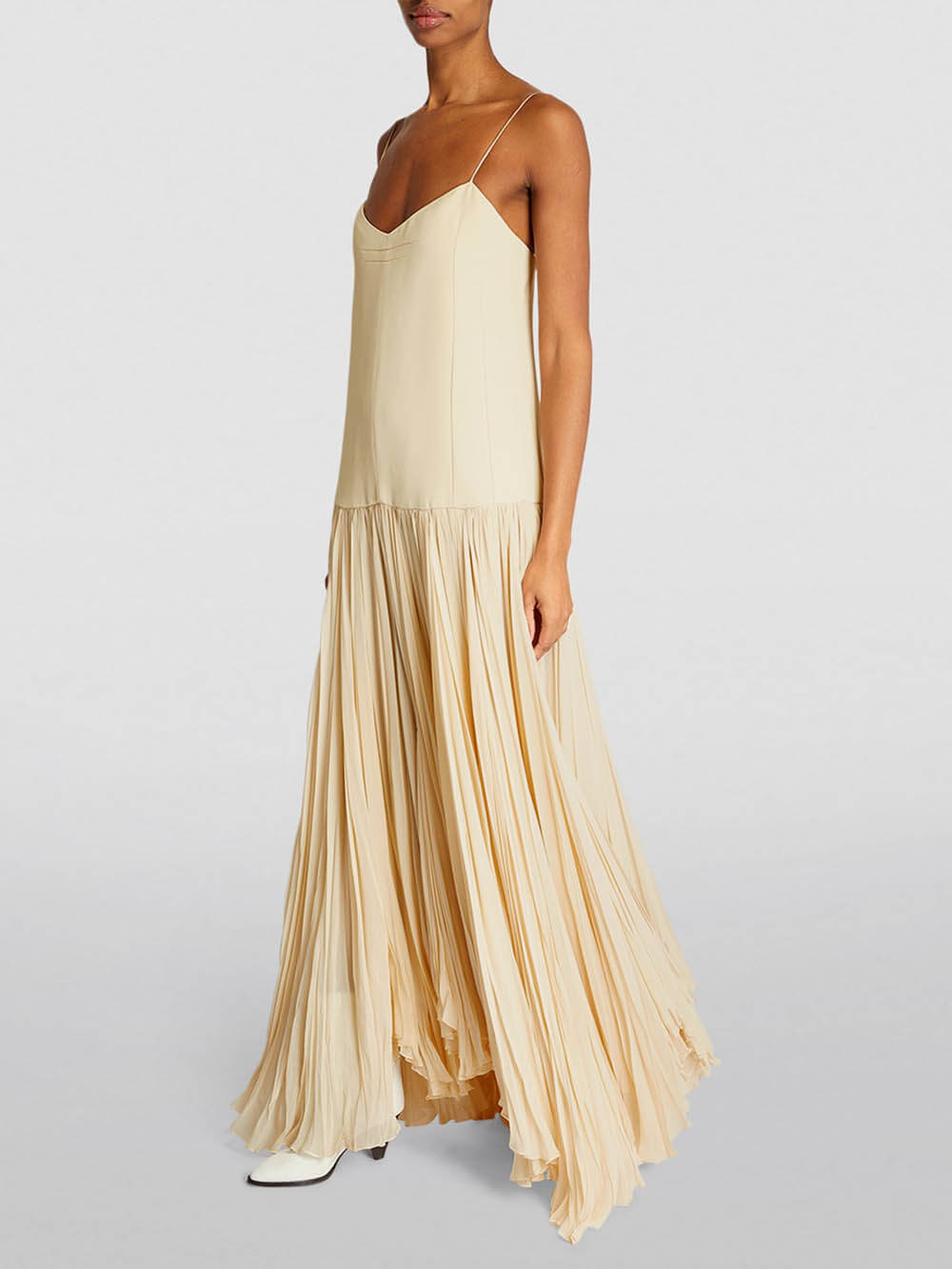 Strappy Drop Dress - Women's in beige