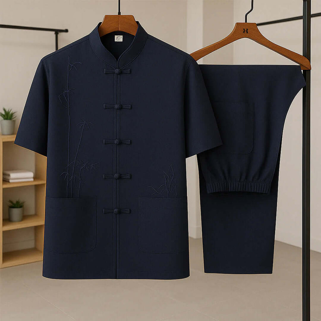 Lawson Silk-Blend Set - Unisex in navy