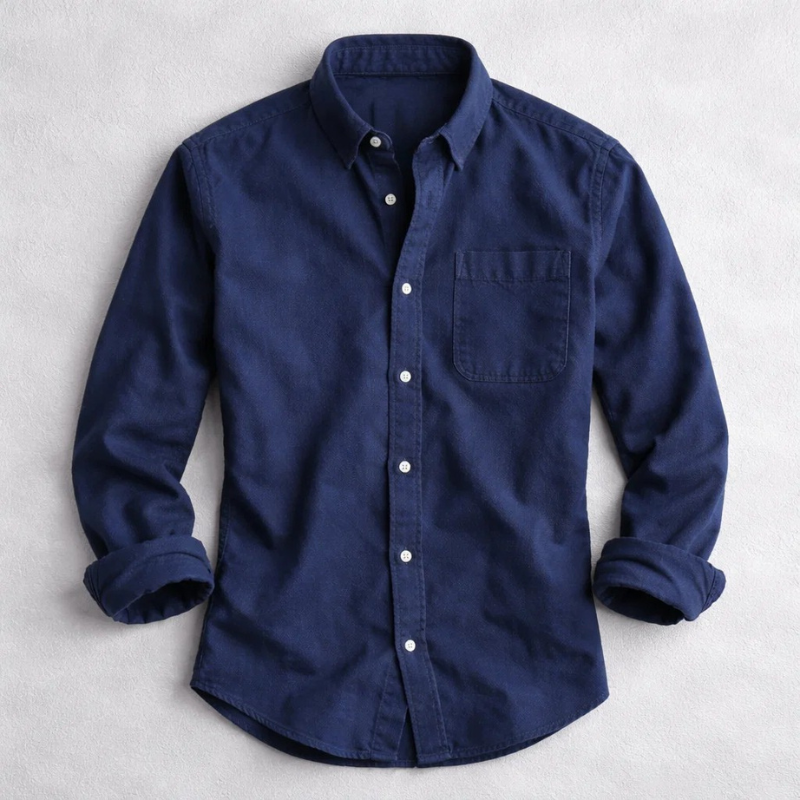Cotton Owen Oxford Shirt - Unisex in blue