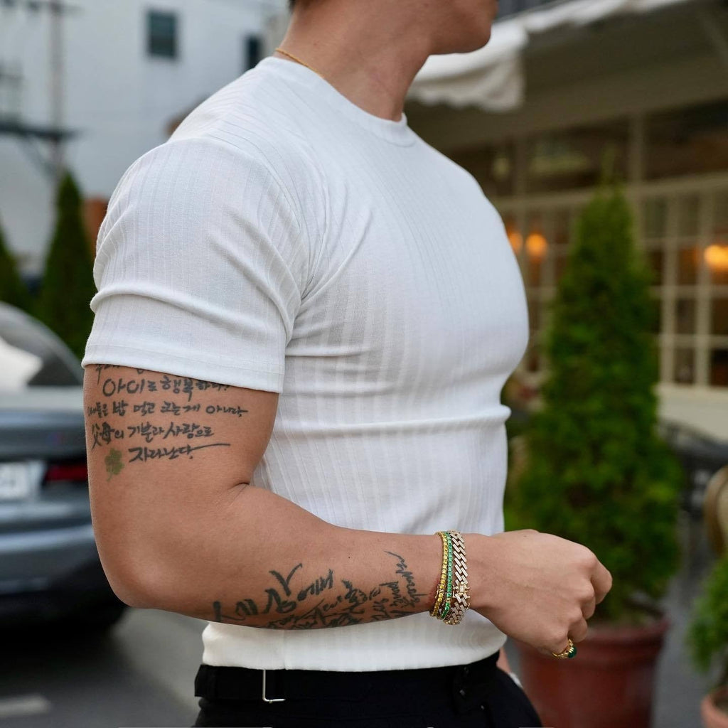 Milan Fitted T-Shirt - Unisex in white