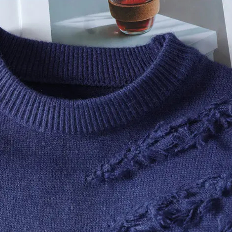 Pemberton Gradient Knit Sweater - Unisex in black and green