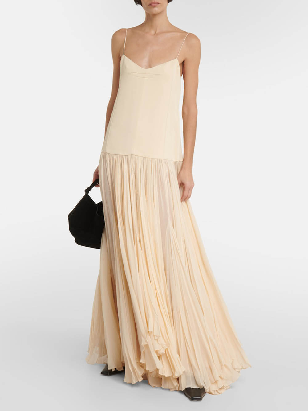 Strappy Drop Dress - Women's in beige