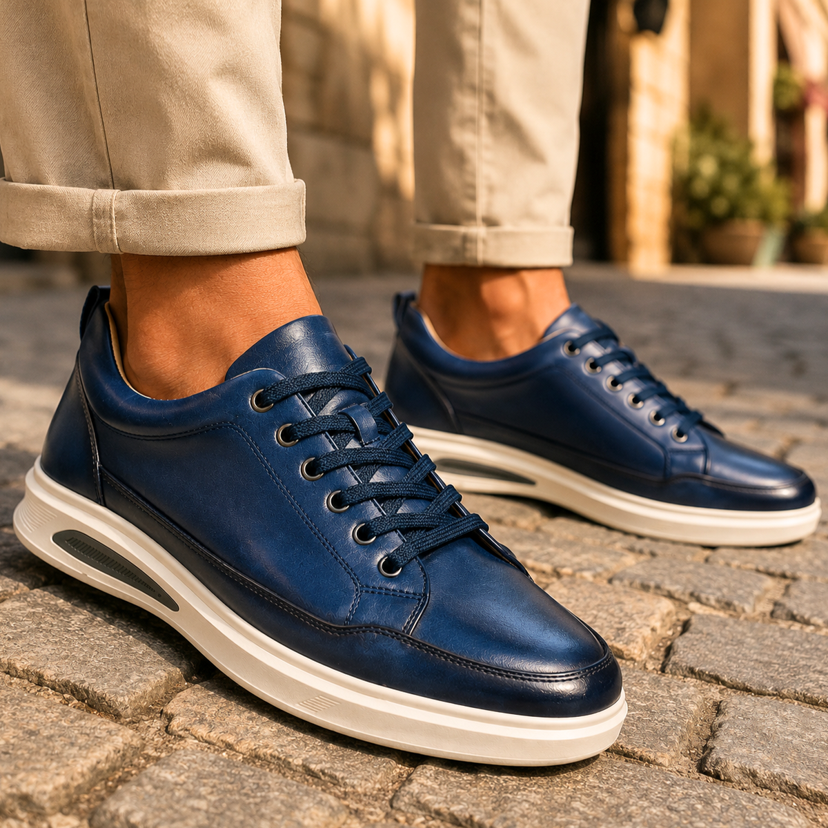 Sawyer Handmade Leather Sneakers - Men's in red