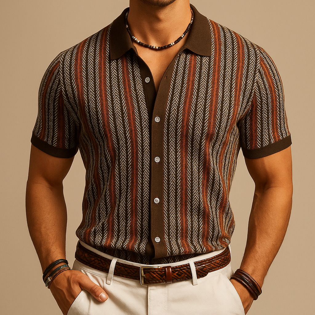Cotton Reid Shirt - Unisex in navy