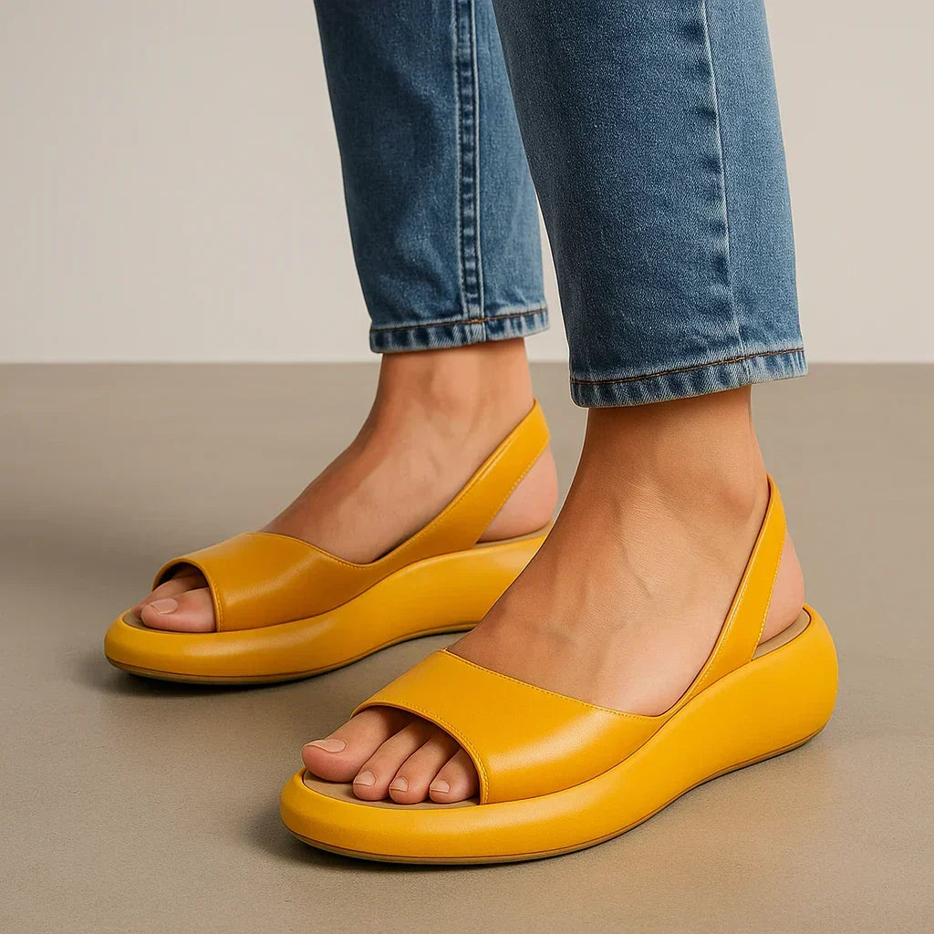 Everley Open Sandals - Women's in yellow