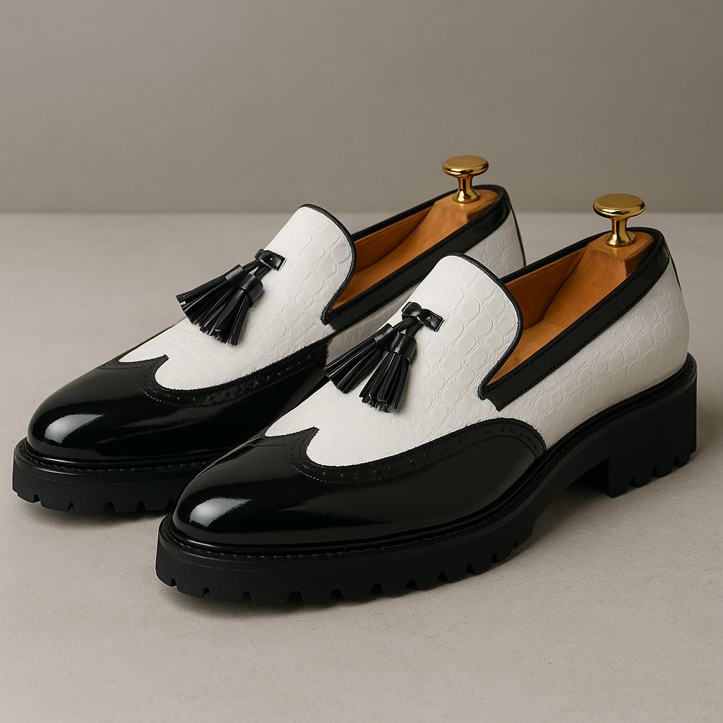 Dalton Vale Loafers - Men's in crimson black