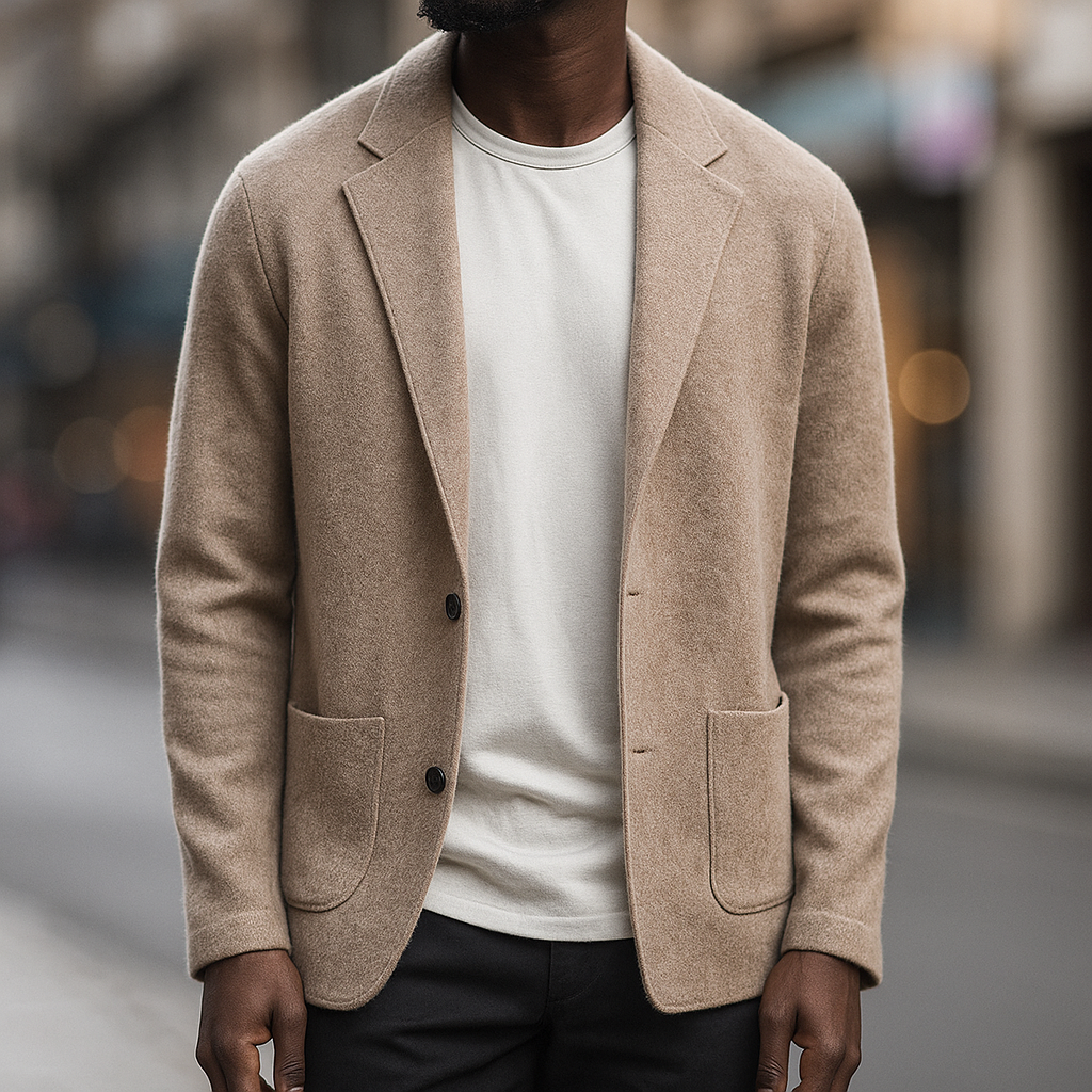 Pemberton Cashmere Cardigan - Unisex in beige