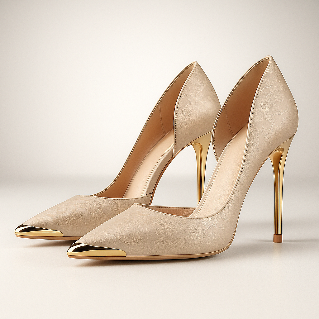 Satin Enzo Heels - Women's in green
