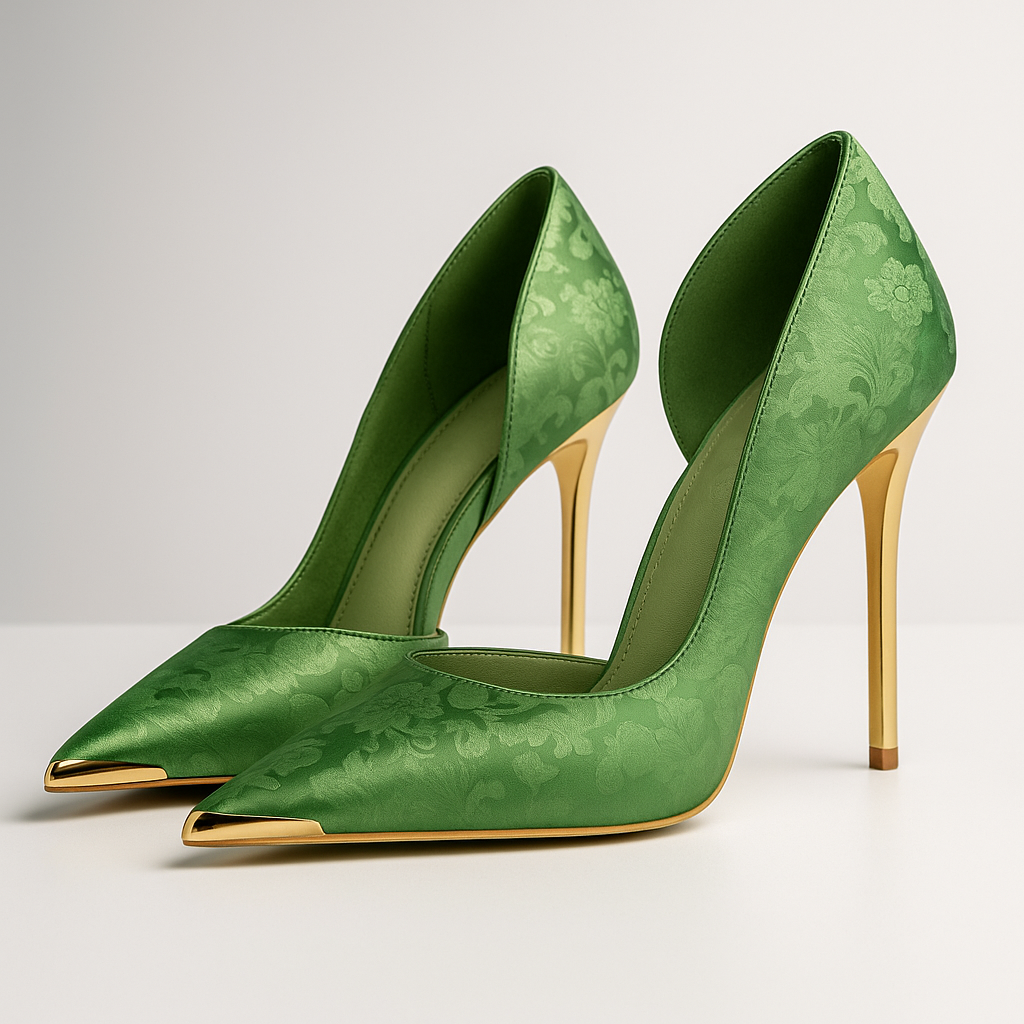 Satin Enzo Heels - Women's