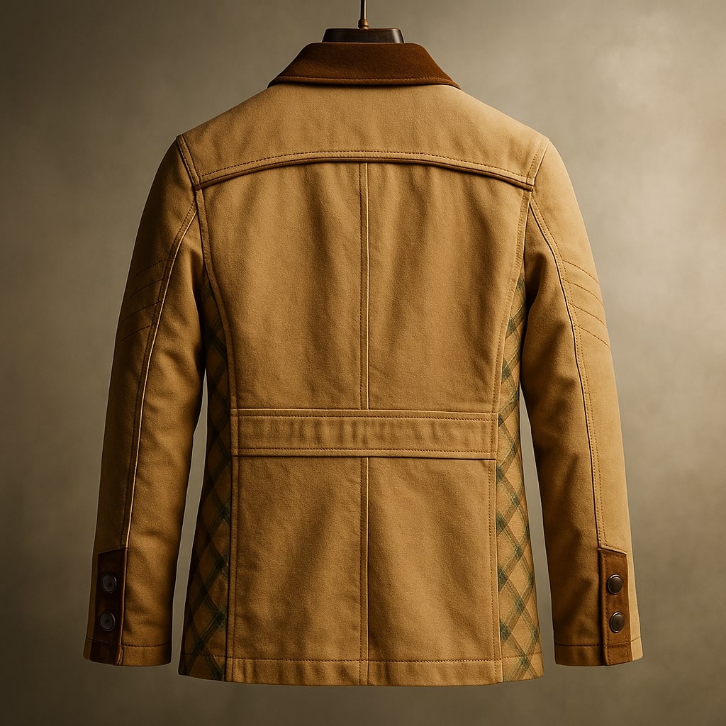 Kensington Cotton Jacket - Unisex in khaki