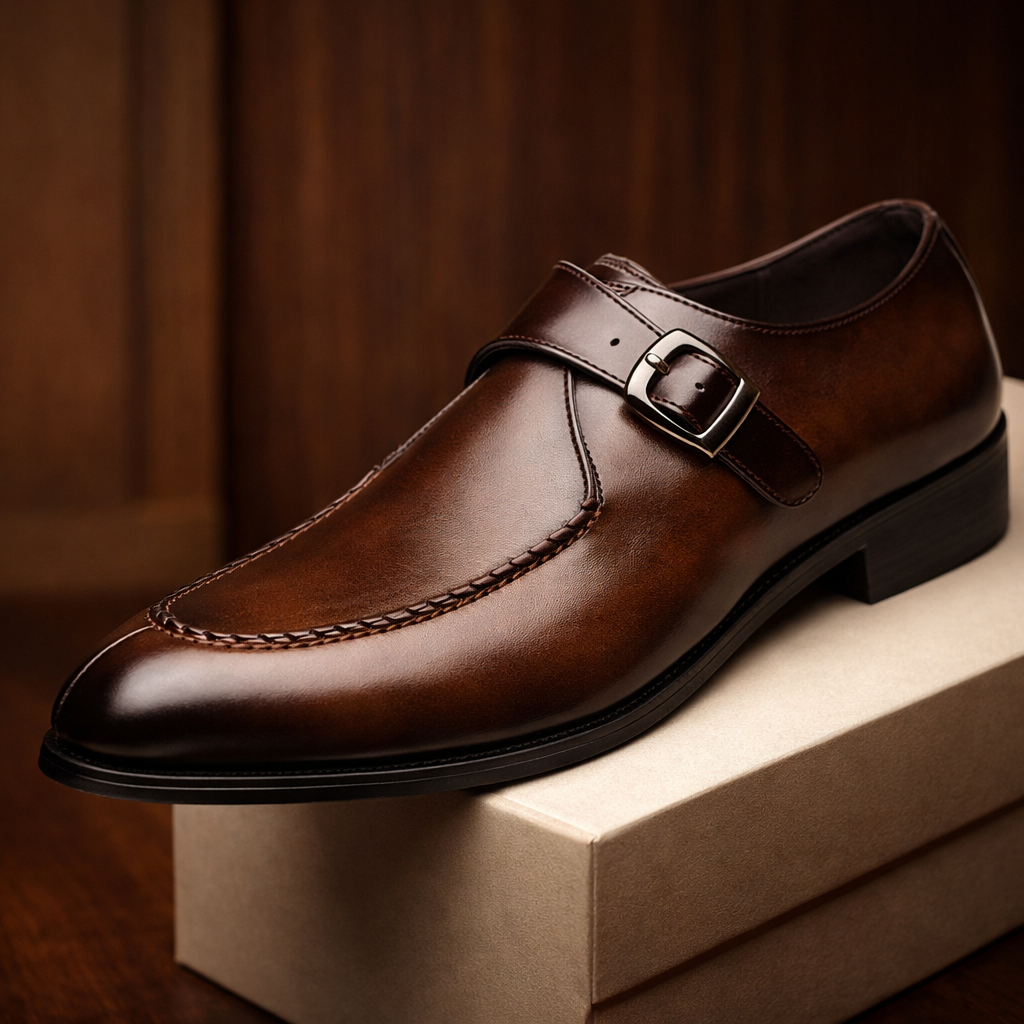 Ashford Buckle Shoes - Men's in brown