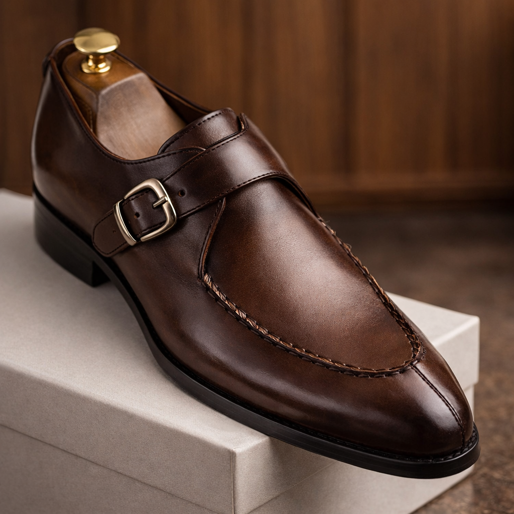 Ashford Buckle Shoes - Men's in brown