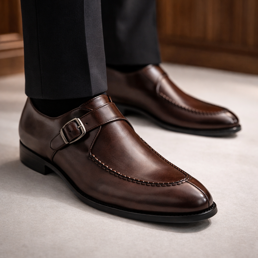 Ashford Buckle Shoes - Men's in brown