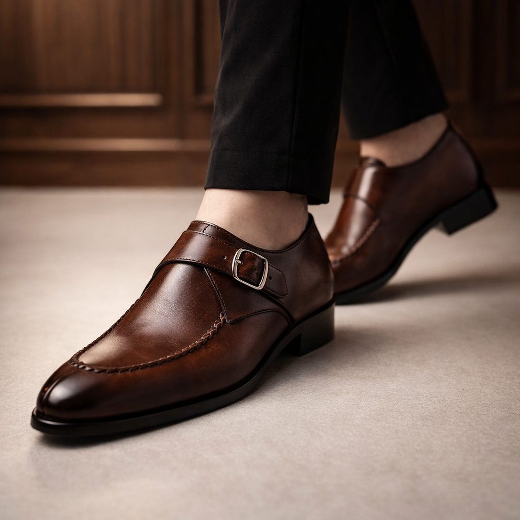 Ashford Buckle Shoes - Men's in brown
