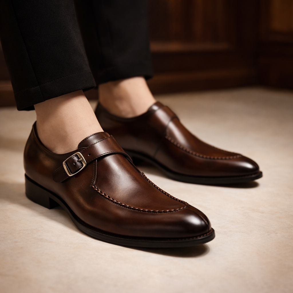 Ashford Buckle Shoes - Men's in brown