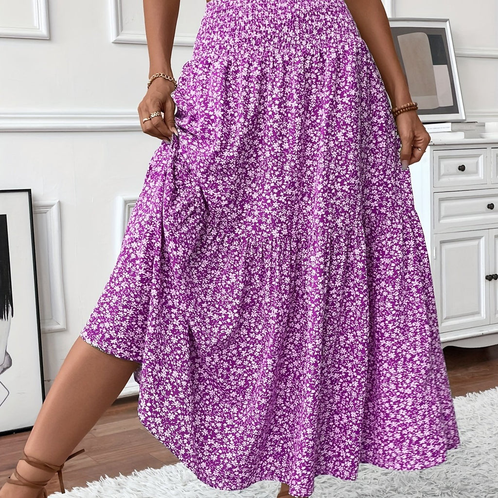Elena Ditsy Floral Skirt - Women's in blue