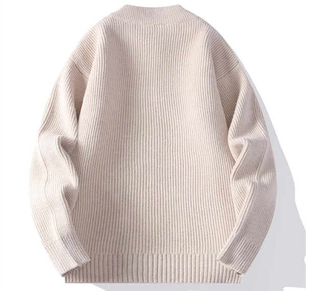 Knit Henley Shirt - Men's in beige