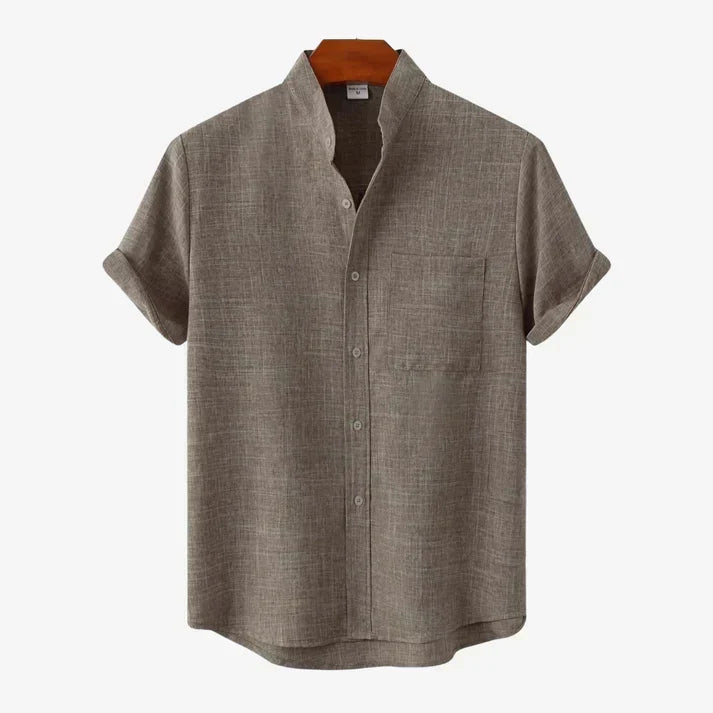 Marcelo Linen Shirt - Men's in black