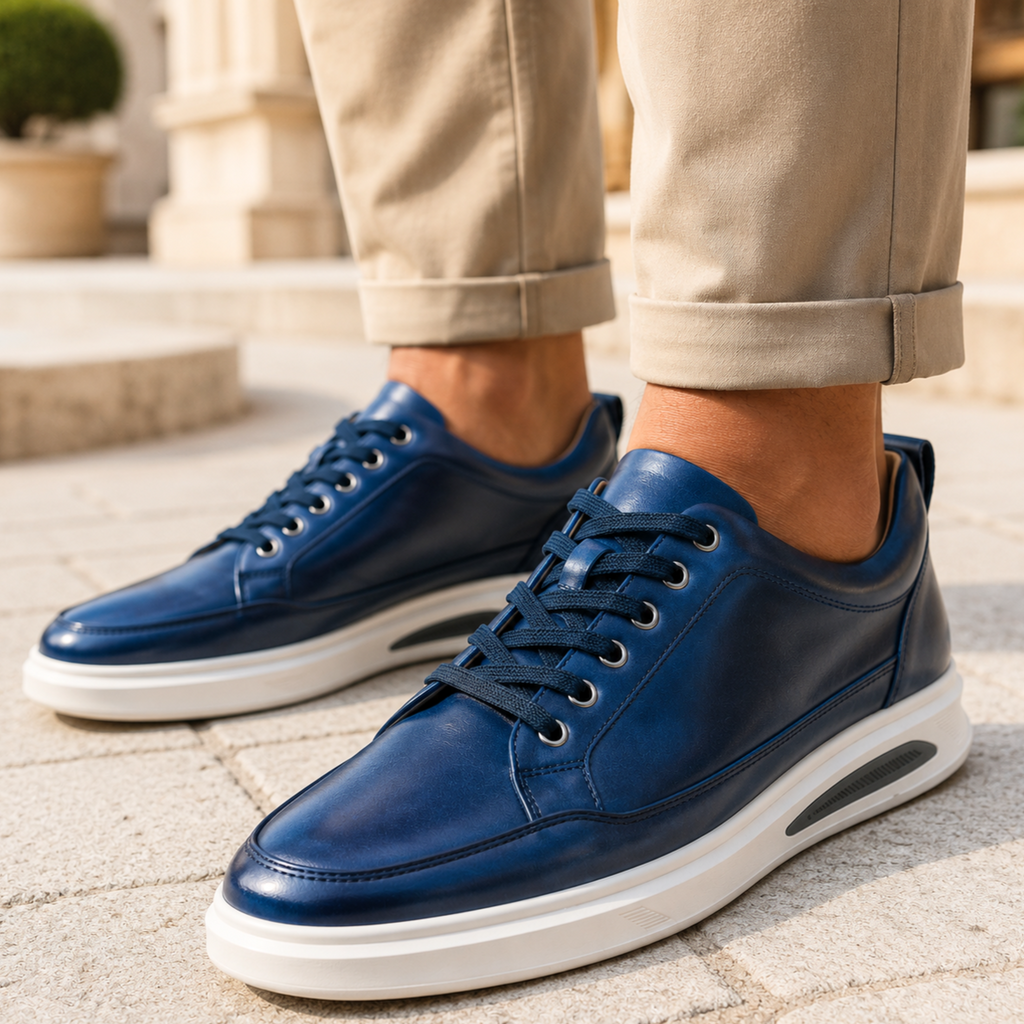 Sawyer Handmade Leather Sneakers - Men's in red
