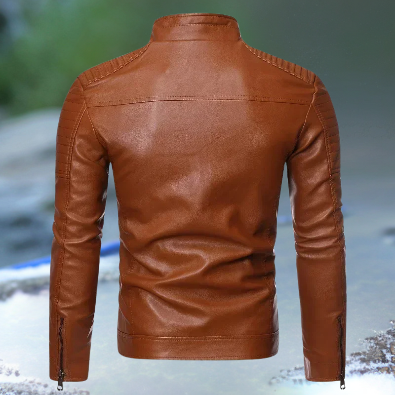 Felix Vintage Leather Jacket - Unisex in black