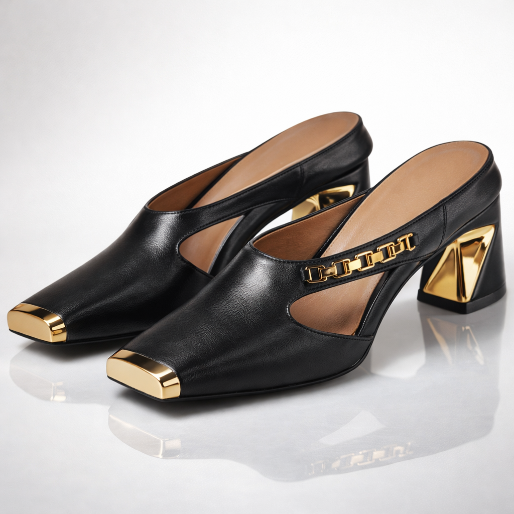 Ellis Gilded Heels - Women's in black