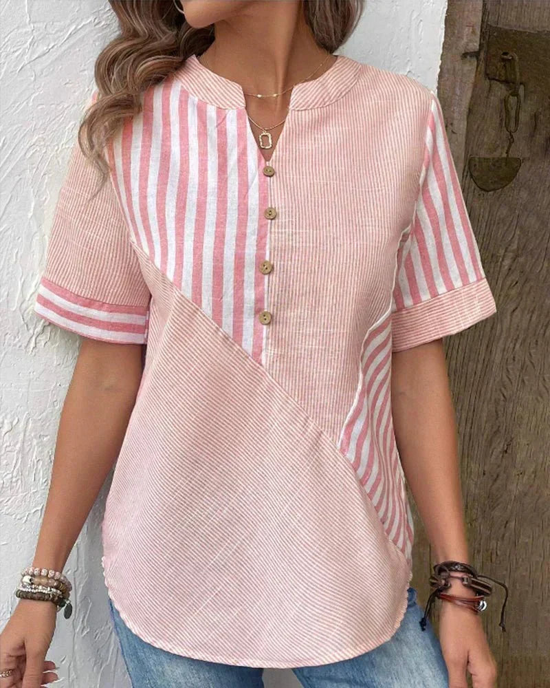 Anya Striped Blouse - Women's in green