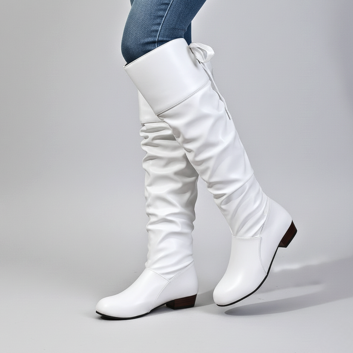 Anoura Leather Boots - Women's in white