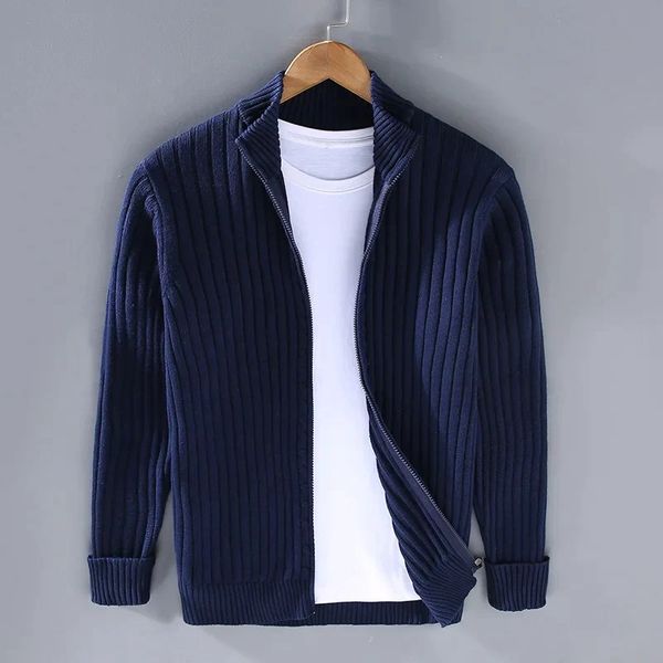 Ravello Ribbed Knit Cardigan - Unisex in gray