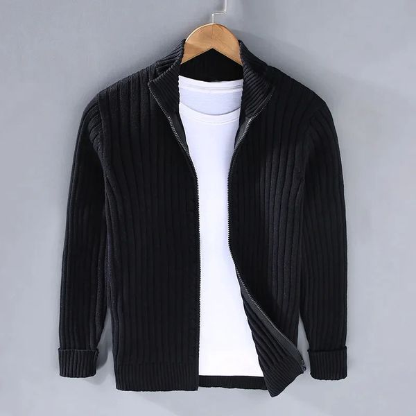Ravello Ribbed Knit Cardigan - Unisex in gray