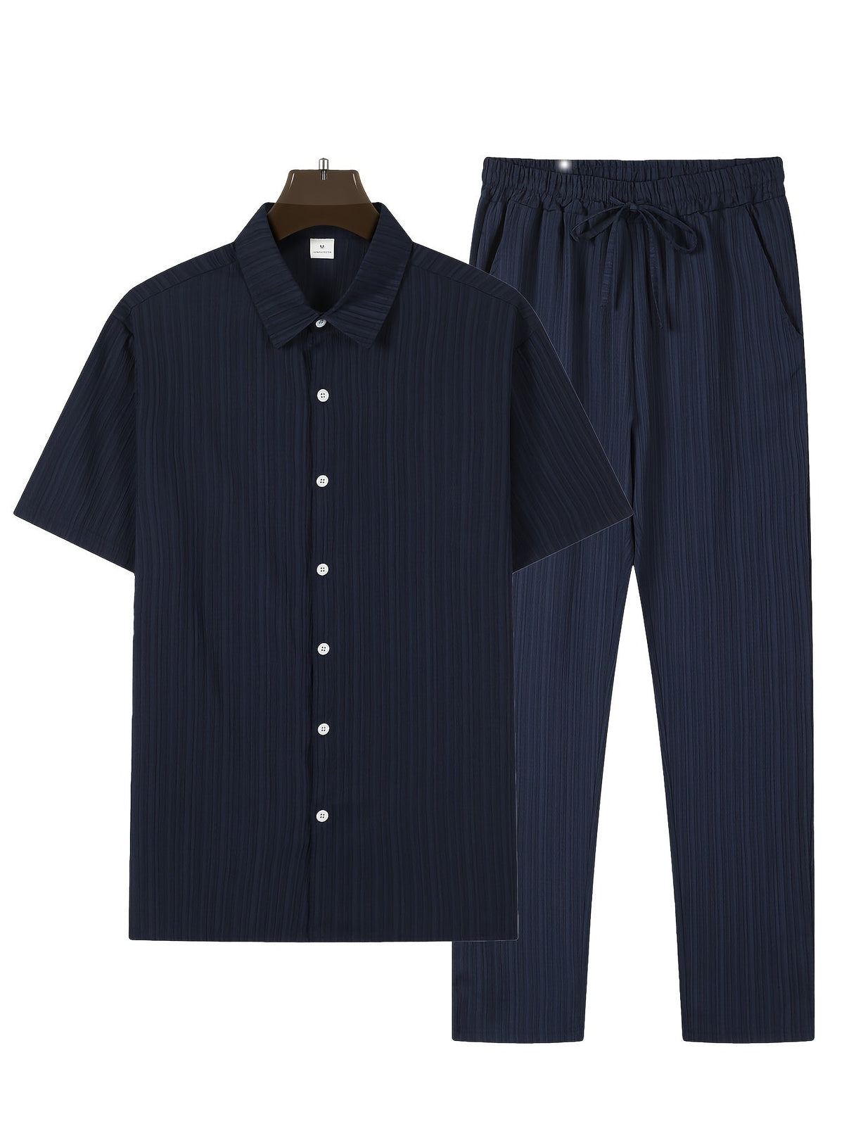 Elias Striped Set - Unisex in black