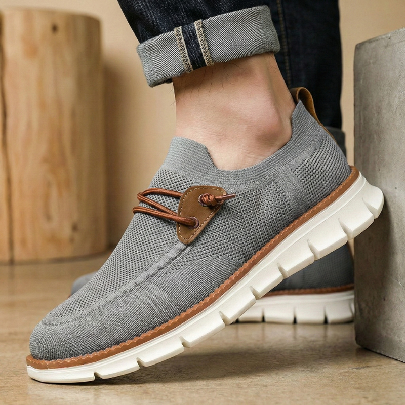 Belmont Air-Knit Sneakers - Men's in khaki