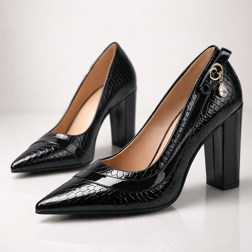 Miles Scale Heels - Women's in navy