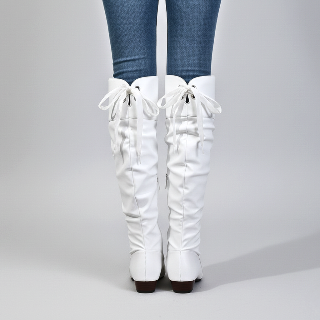 Anoura Leather Boots - Women's in white