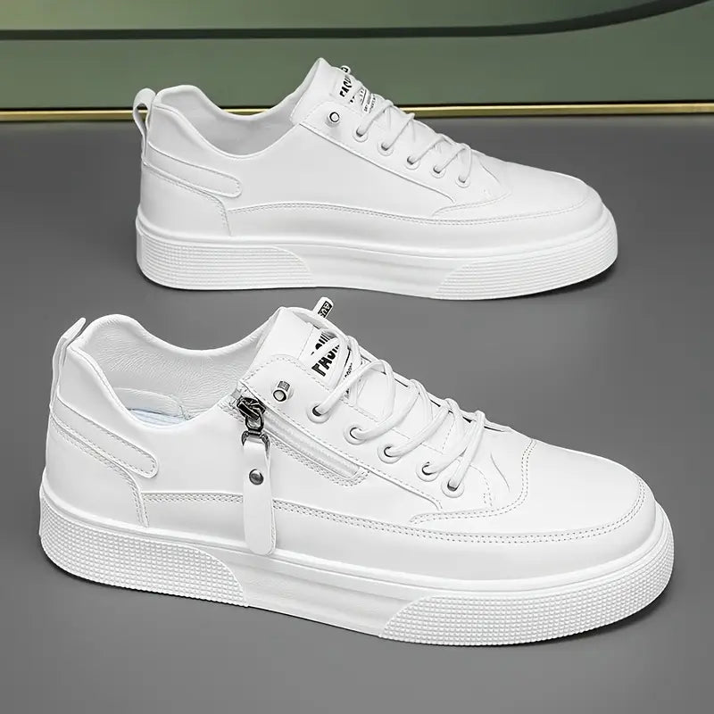 Hudson Leather Sneakers - Men's in white
