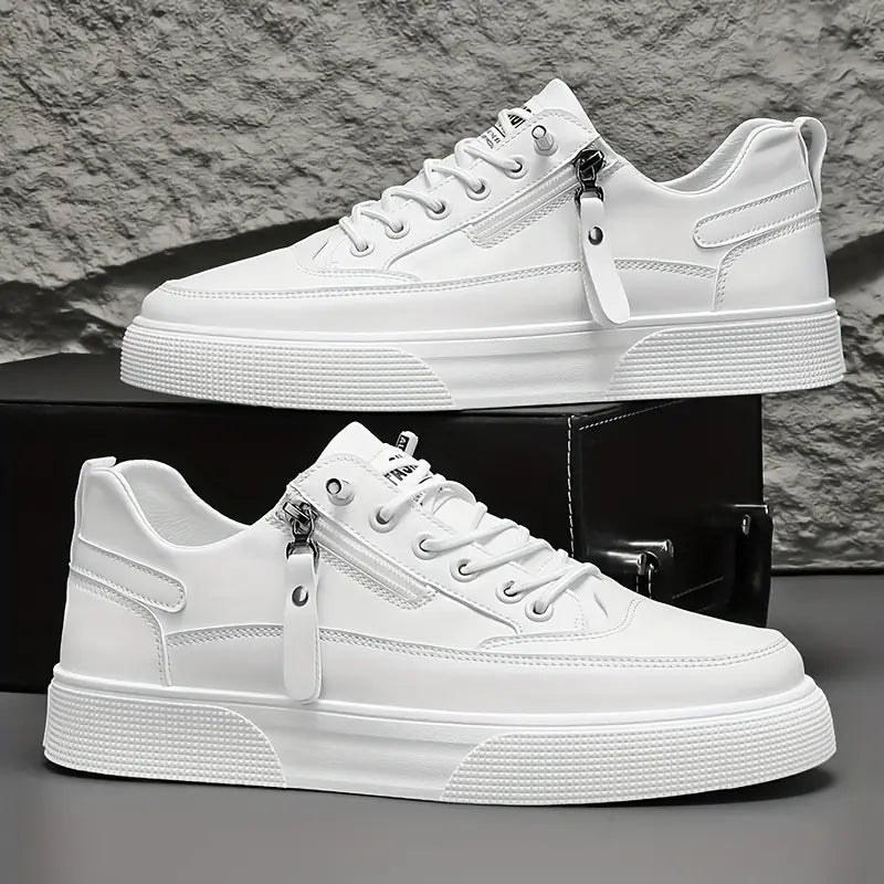 Hudson Leather Sneakers - Men's in white